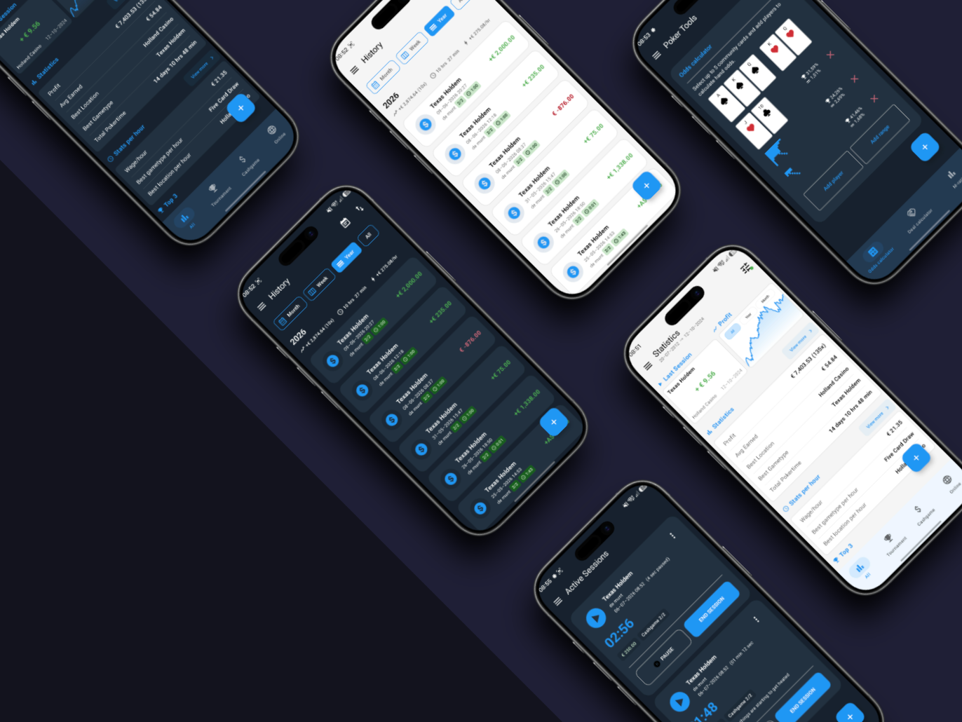 Poker Manager dashboard